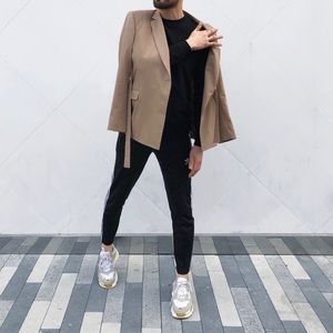 Kimono tie blazer